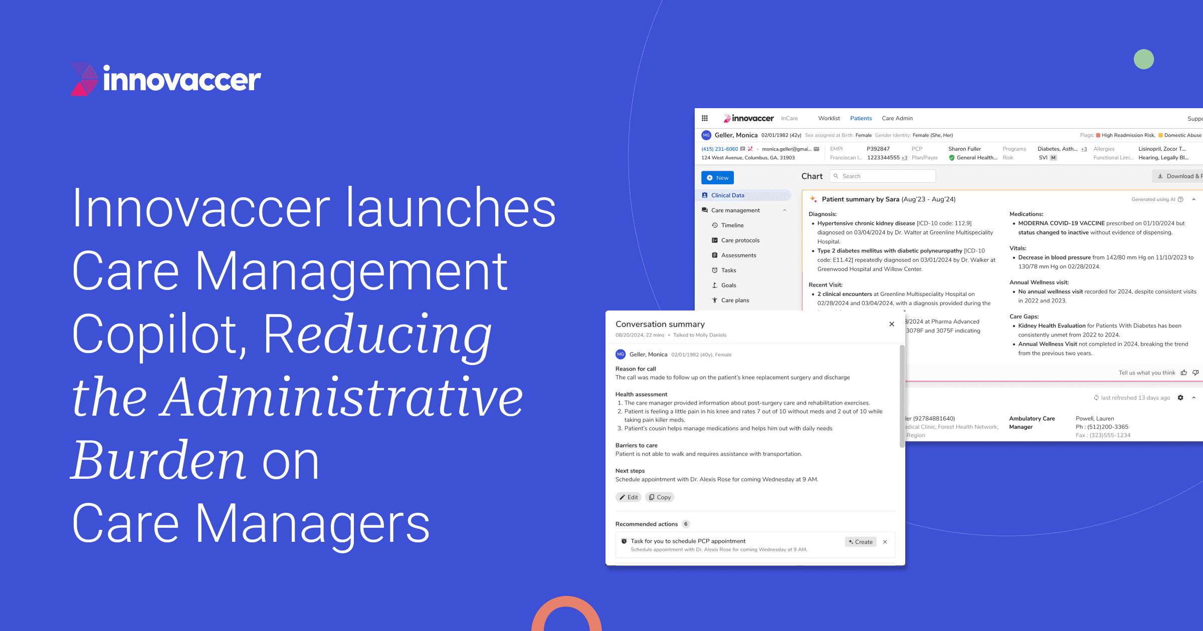 Innovaccer Launches Care Management Copilot, Reducing the Administrative Burden on Care Managers